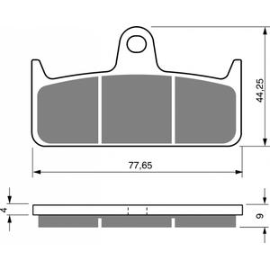 Placute de frana GOLDFREN 301 GP6