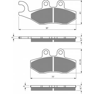 Placute de frana GOLDFREN 293 S3