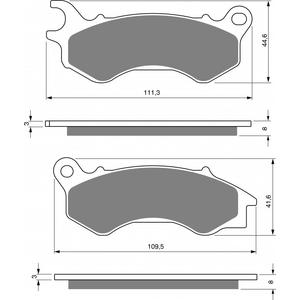 Placute de frana GOLDFREN 299 S3
