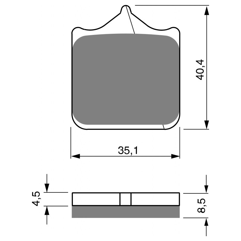 Placute de frana GOLDFREN S3 (1 set = 4 pcs) lichidare
