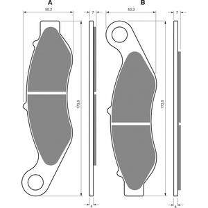 Placute de frana GOLDFREN 352 S3