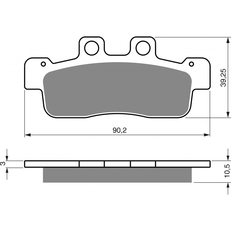 Placute de frana GOLDFREN S3 pentru YAMAHA YW 125 BWS  2010-2013
