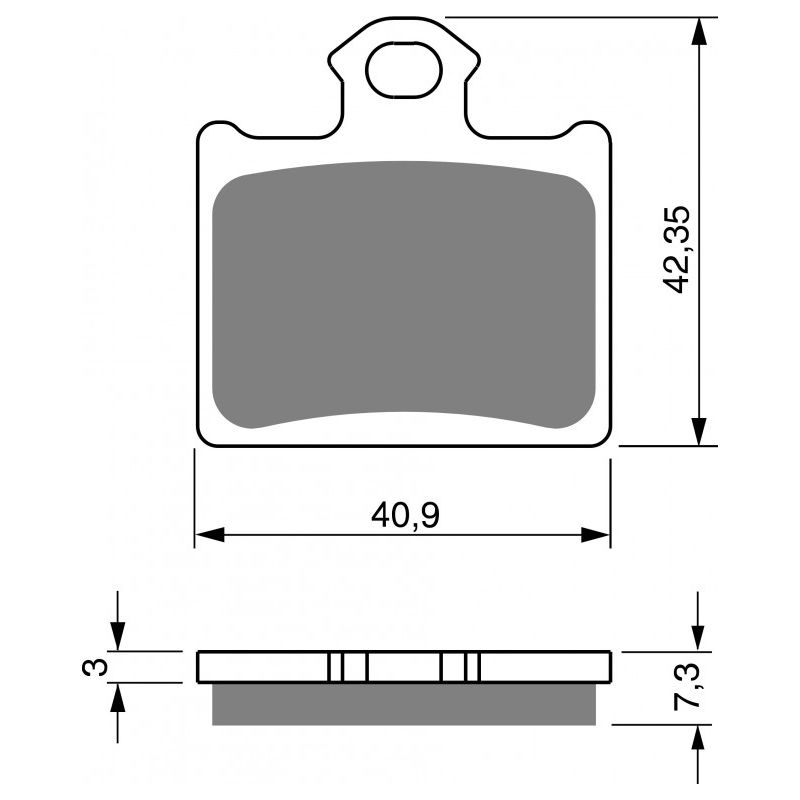 Placute de frana GOLDFREN S33 OFF-ROAD Spate