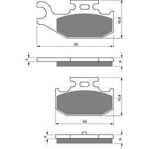 Placute de frana GOLDFREN 295 K5