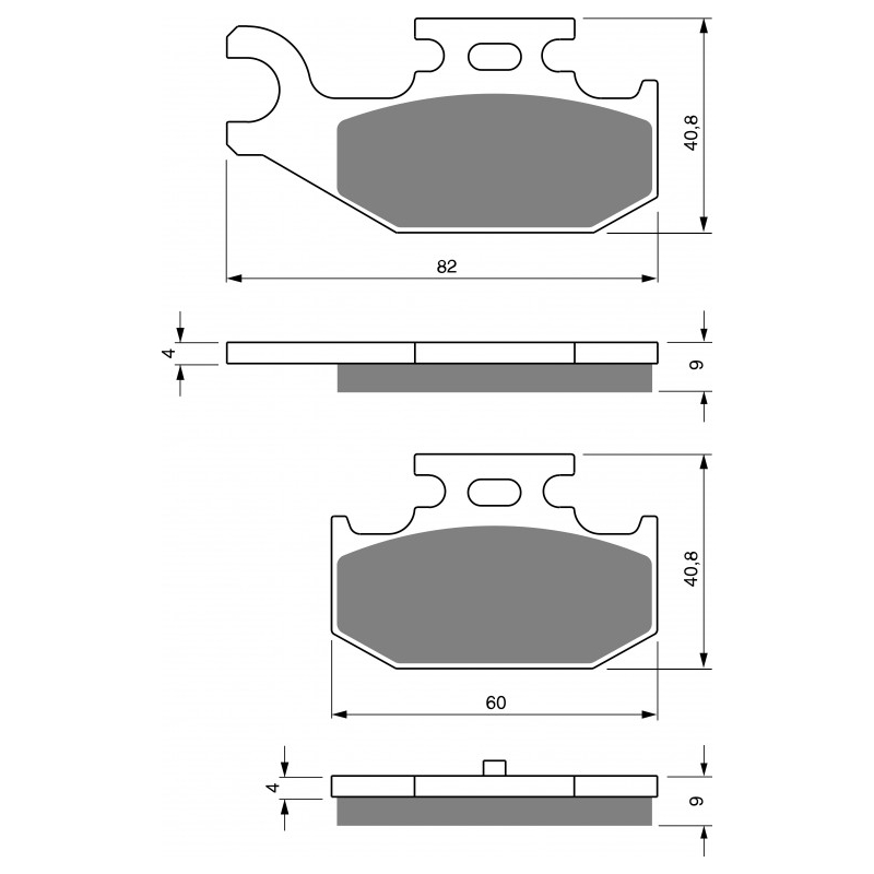 Placute de frana GOLDFREN K5