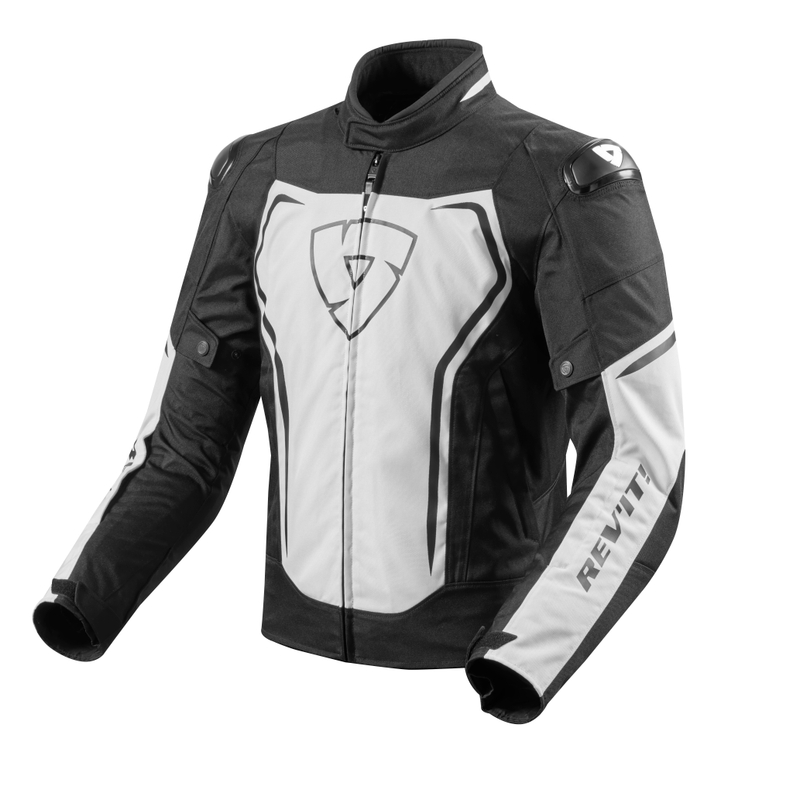 Jachetă pentru motociclete Revit Vertex alb-negru lichidare