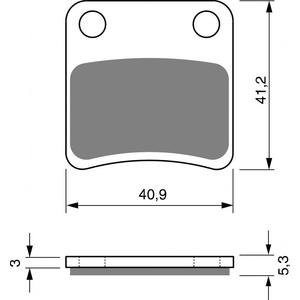 Placute de frana GOLDFREN 303 AD