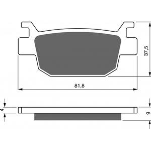 Placute de frana GOLDFREN 287 S3