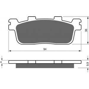 Placute de frana GOLDFREN 355 S3