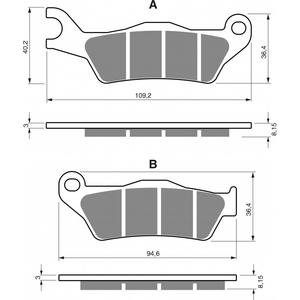 Placute de frana GOLDFREN 351 AD  OFF-ROAD FRONT