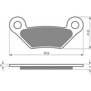 Placute de frana GOLDFREN 356 AD  OFF-ROAD FRONT