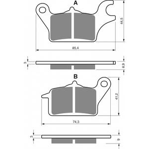 Placute de frana GOLDFREN 357 AD  STREET