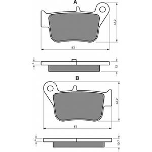 Placute de frana GOLDFREN 360 AD