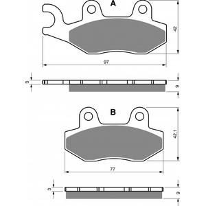 Placute de frana GOLDFREN 334 AD