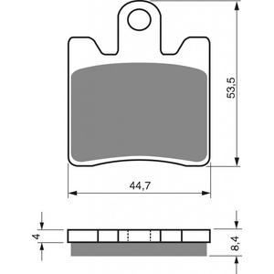 Placute de frana GOLDFREN 326 S3 (1 set = 4 pcs)