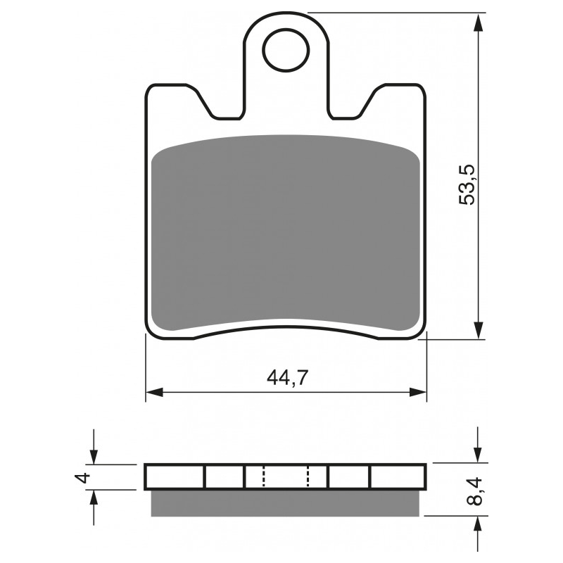 Placute de frana GOLDFREN S3 (1 set = 4 pcs)
