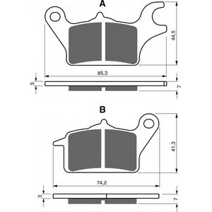 Placute de frana GOLDFREN 336 AD  STREET