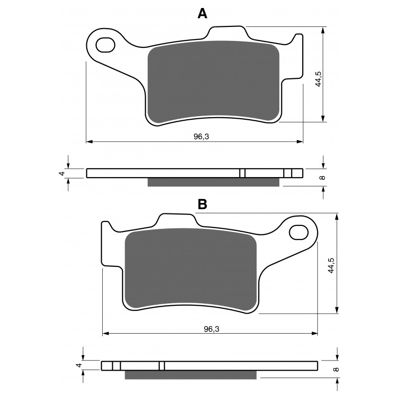 Placute de frana GOLDFREN S33 STREET Spate lichidare