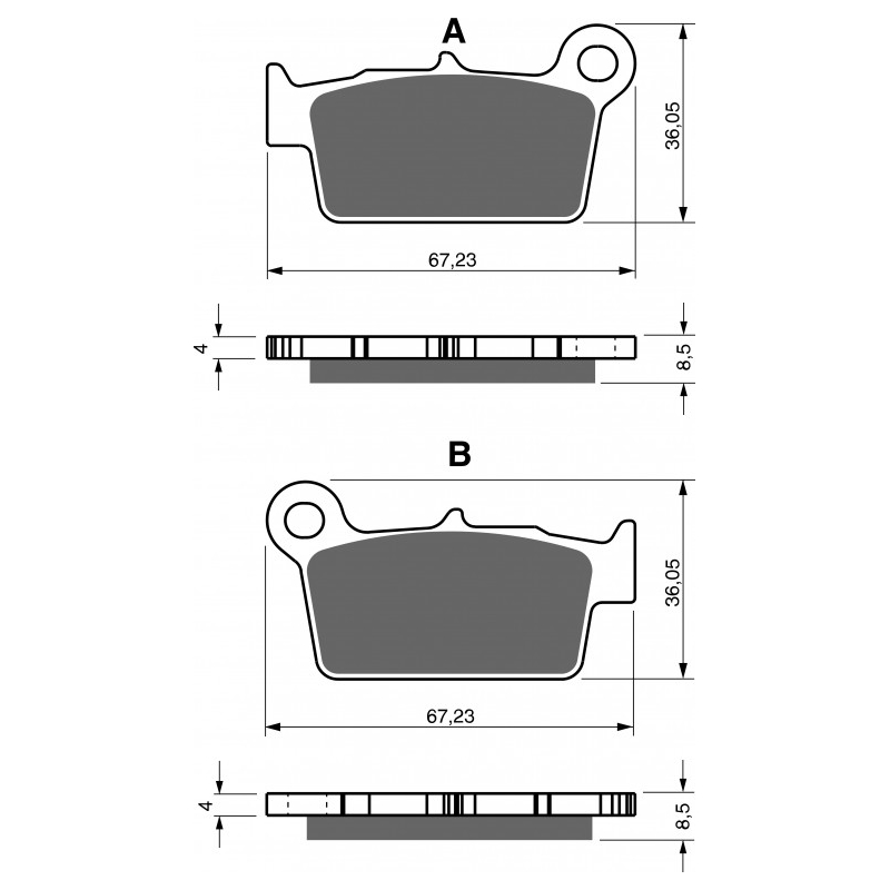 Placute de frana GOLDFREN K5