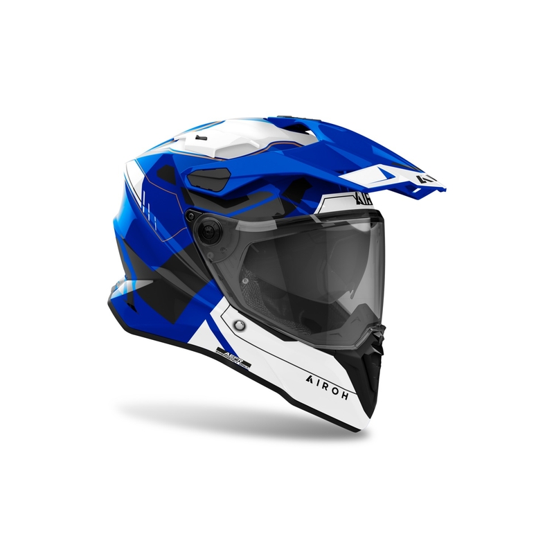 Cască Enduro Airoh Commander 2 Reveal albastru strălucitor