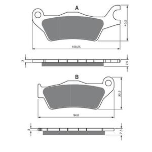 Placute de frana GOLDFREN 381 S3