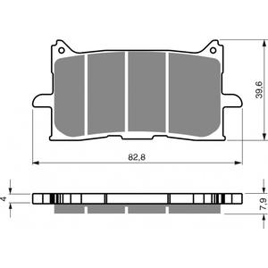 Placute de frana GOLDFREN 379 S33 STREET FRONT