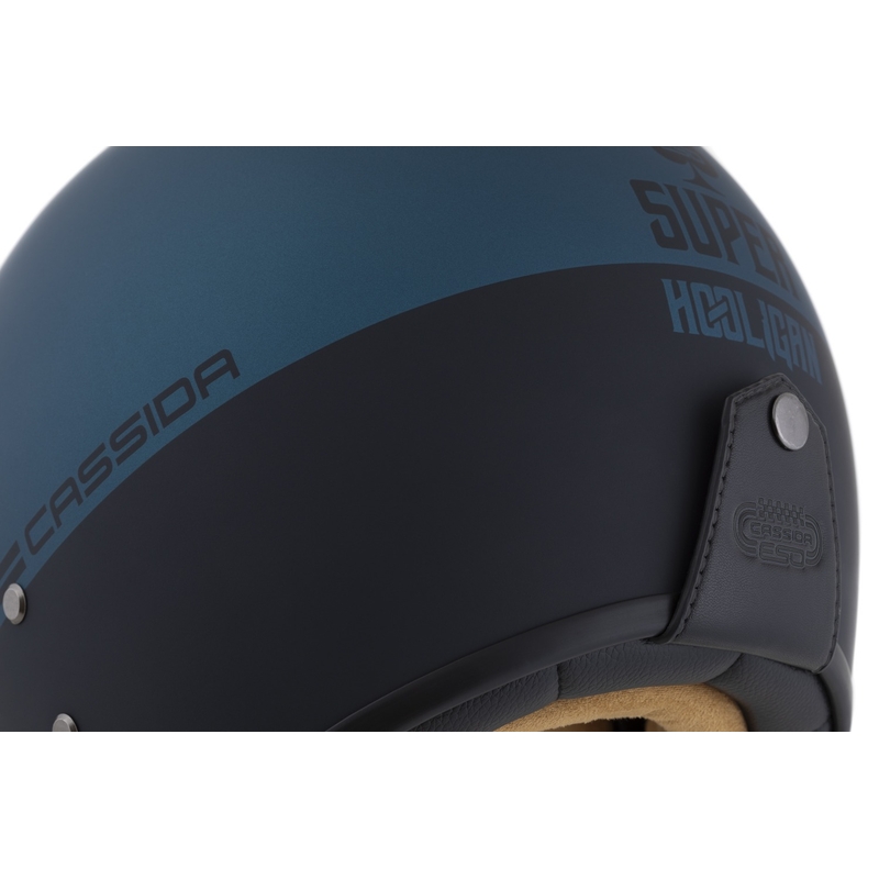 Cassida Cassida Eso Super Hooligan Open Face Negru Mat-Albastru Metalic