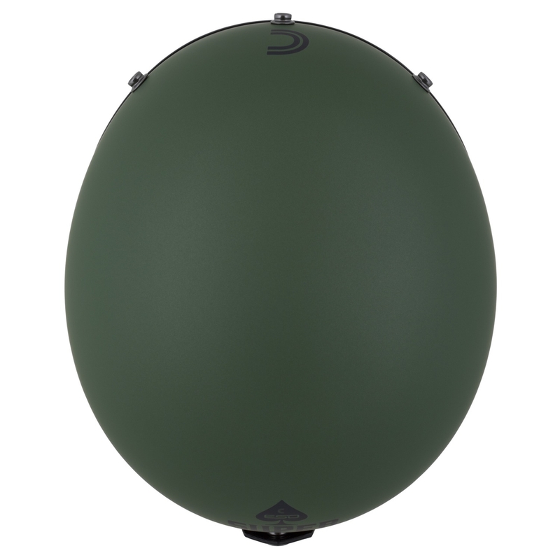 Casca deschisa Cassida Eso Super Hooligan negru mat-verde metalic