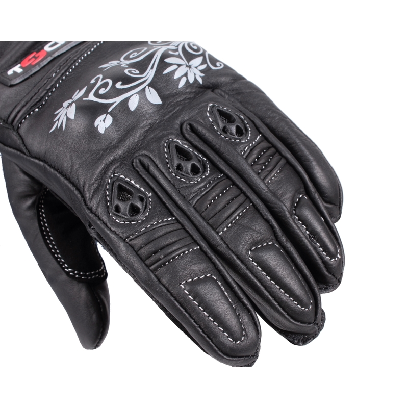 Mănuși de motociclete pentru femei Tschul 301 negru lichidare