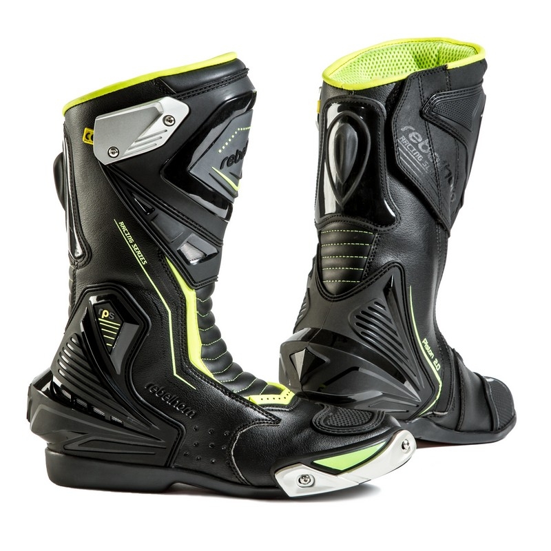 Rebelhorn Piston II CE negru-fluo-galbenă  cizme de motocicletă lichidare
