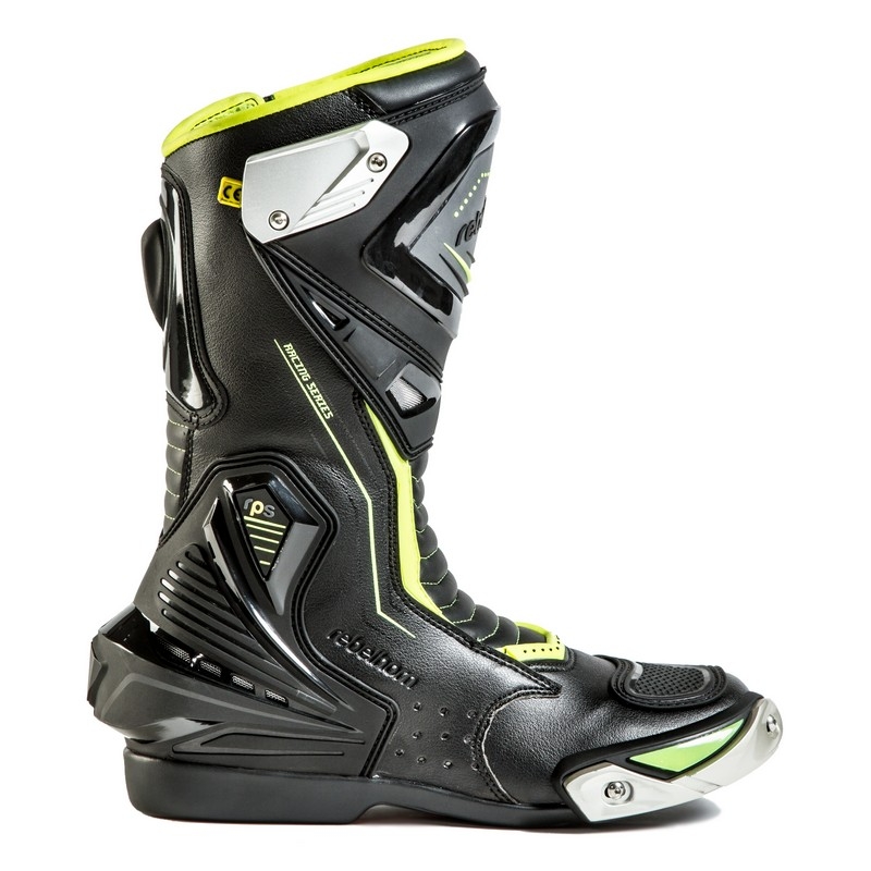 Rebelhorn Piston II CE negru-fluo-galbenă  cizme de motocicletă lichidare