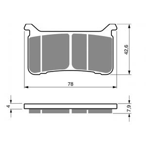 Placute de frana GOLDFREN 386 S3