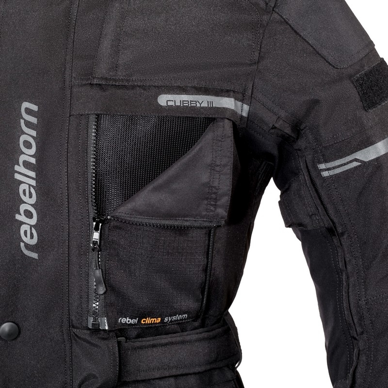 Rebelhorn Cubby III jachetă de motocicletă negru