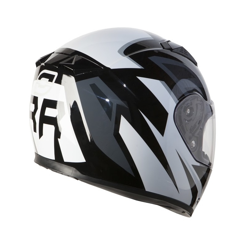 Cască de motocicletă Ozone RC-01 negru-gri-alb lichidare