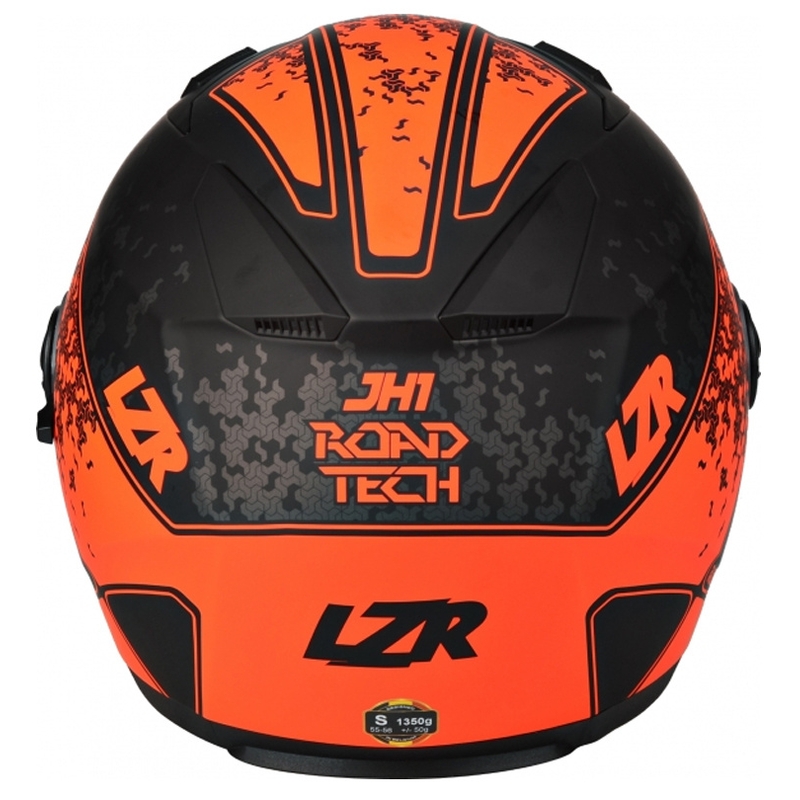 Deschideți casca Lazer JH-1 Road Tech negru-fluo roșu lichidare