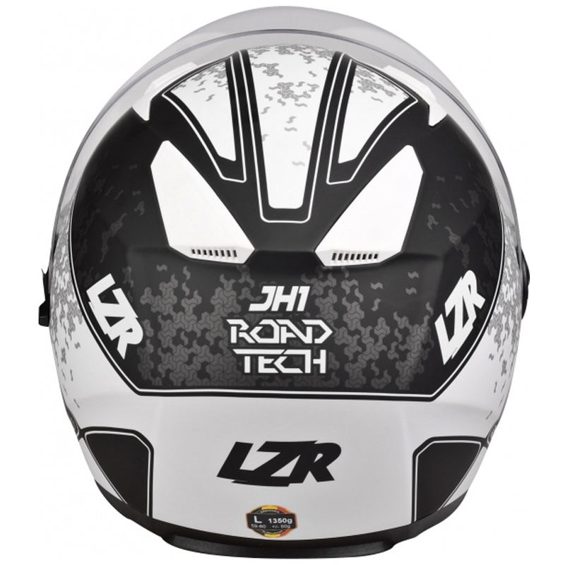 Cască deschisă Lazer JH-1 Road Tech negru și alb mată lichidare
