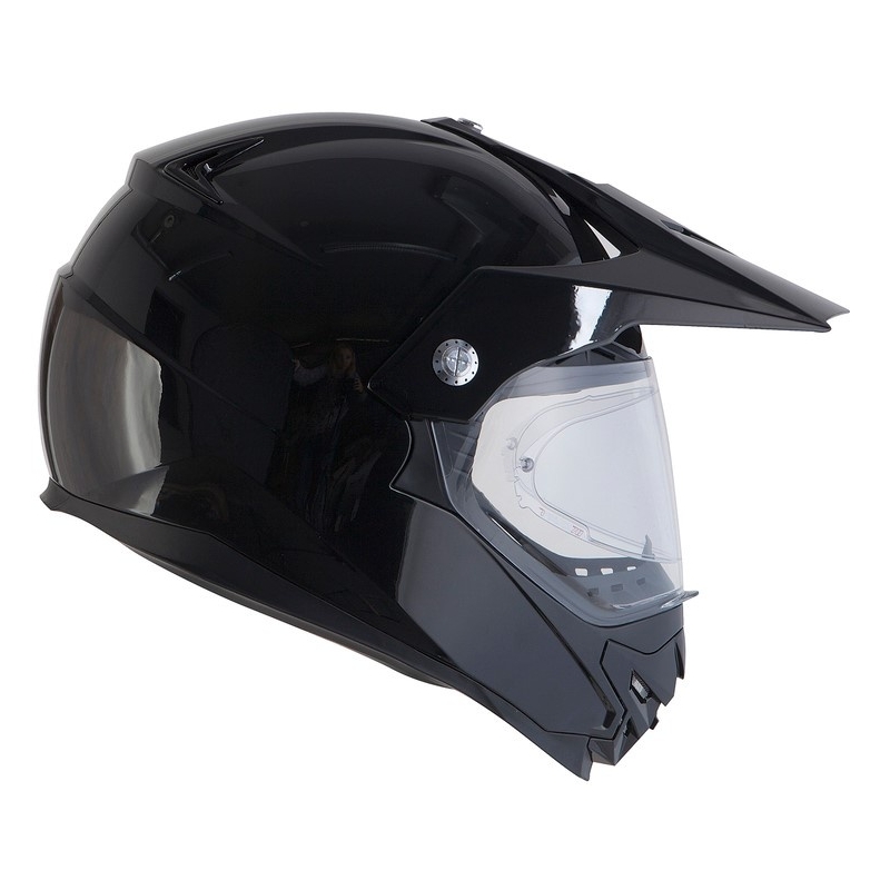 Cască de enduro Ozone MXT-01 Pinlock Ready negru lucios