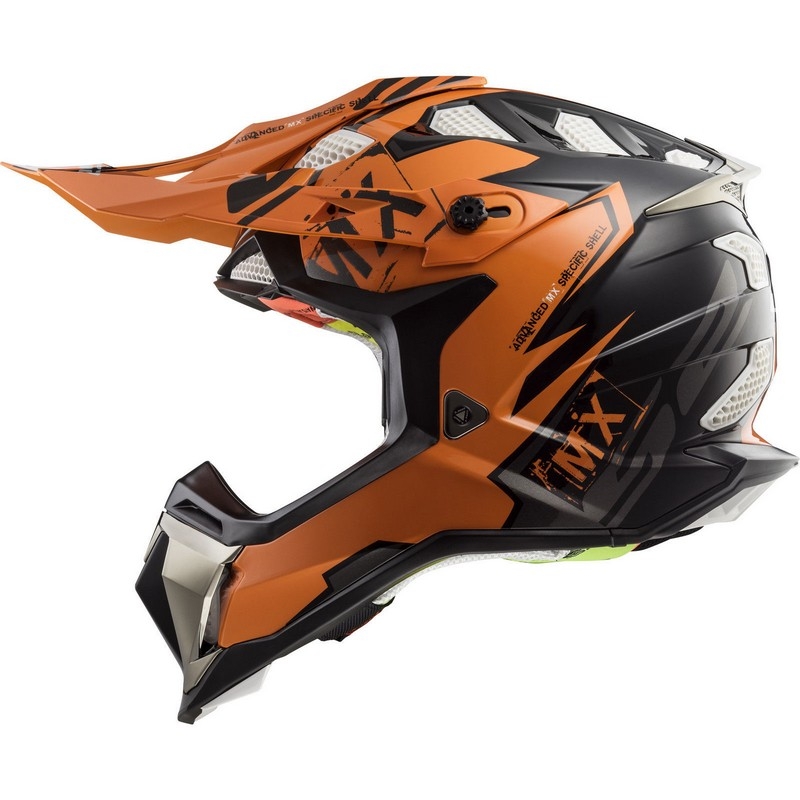 Casca LS2 MX470 Subverter Emperor negru-portocaliu lichidare