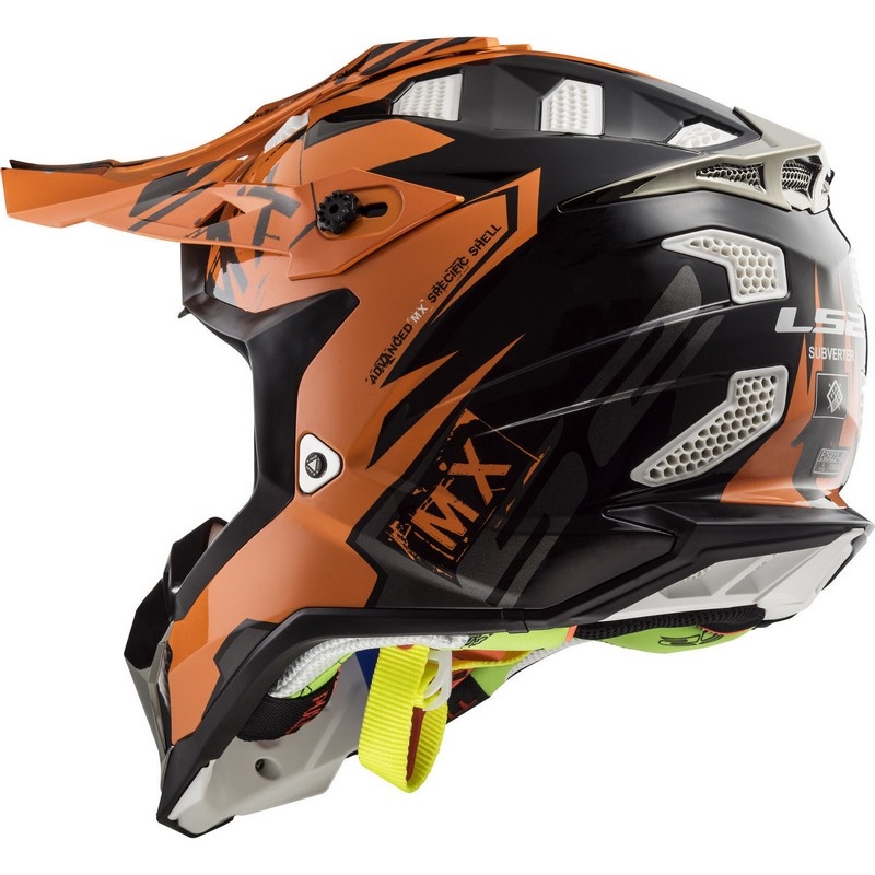 Casca LS2 MX470 Subverter Emperor negru-portocaliu lichidare