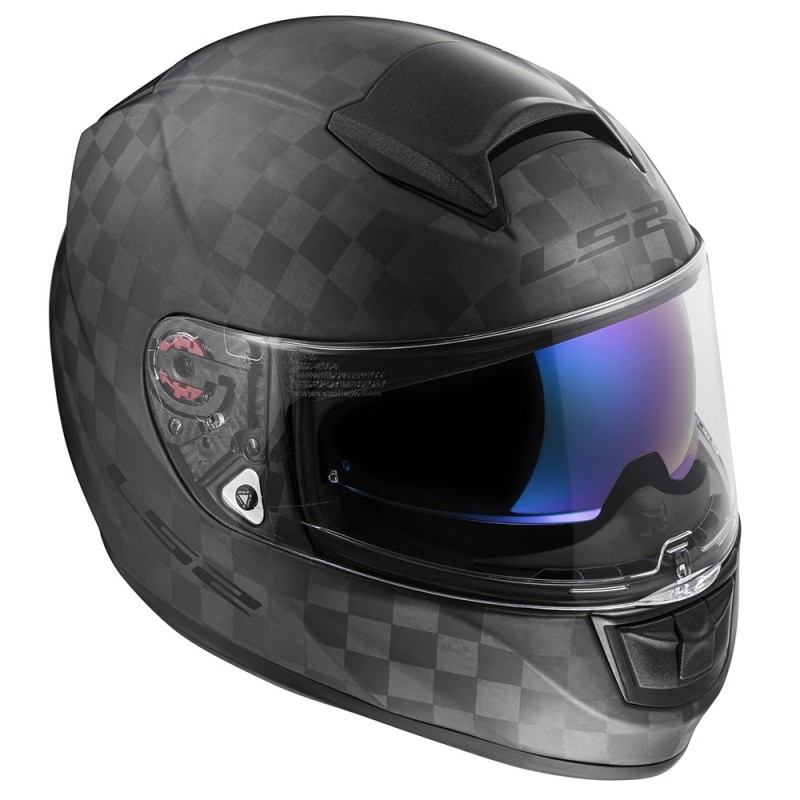 Cască de motocicletă LS2 FF397 Vector Solid Carbon Black Matte Vânzare lichidare