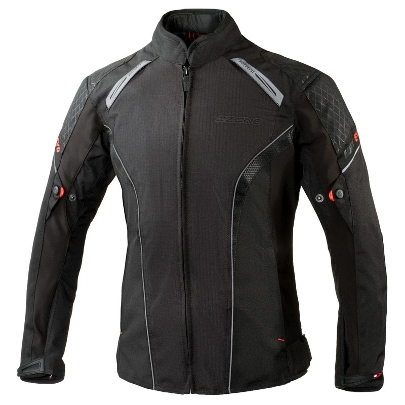 Jachetă de motocicletă pentru femei Ozone Edge Evo Lady - negru