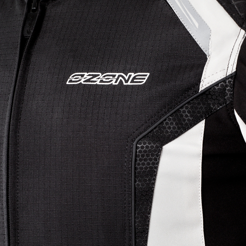 Ozone Edge Evo Negru-Grișu Jacheta de motociclete lichidare