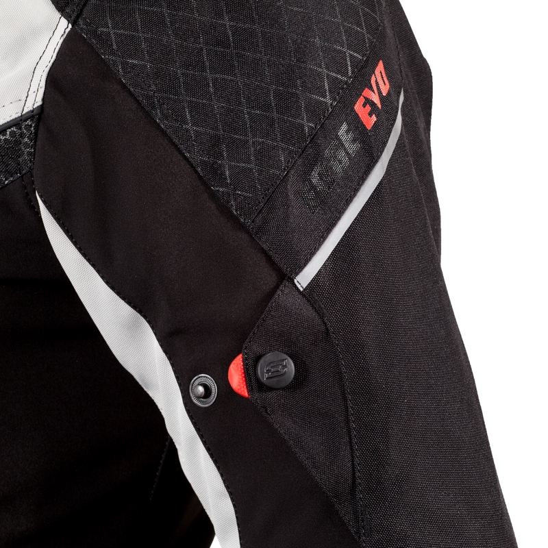 Ozone Edge Evo Negru-Grișu Jacheta de motociclete lichidare