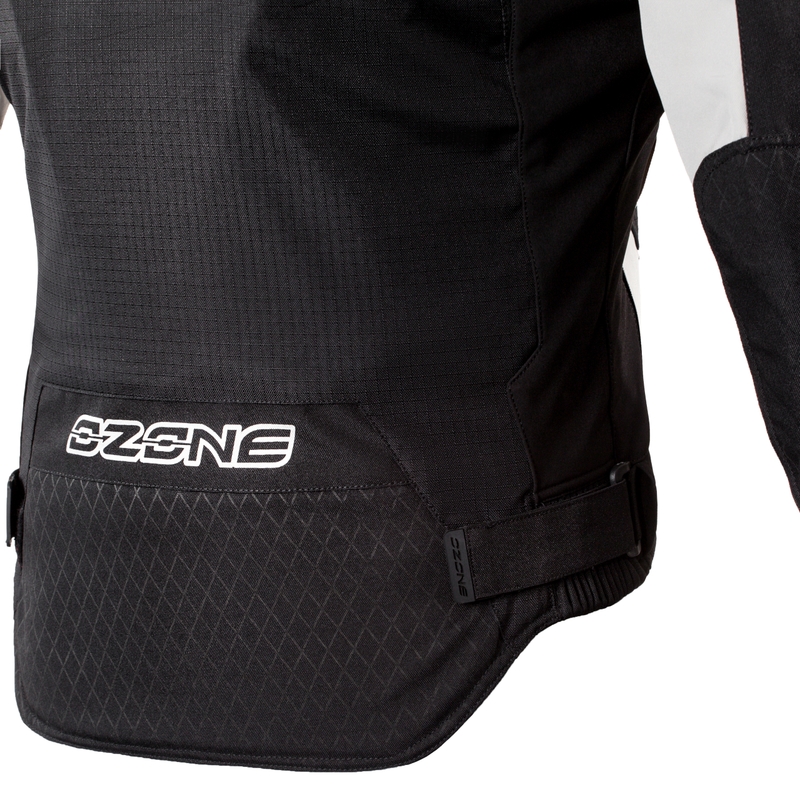 Ozone Edge Evo Negru-Grișu Jacheta de motociclete lichidare