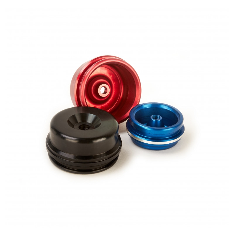 Reservoir end cap K-TECH SHOWA Negru pentru KAWASAKI KX 250 (F) 4T 2006-2018, KAWASAKI KX 450 (F) 2015-2018