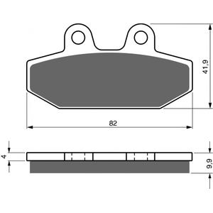 Placute de frana GOLDFREN 395 S3