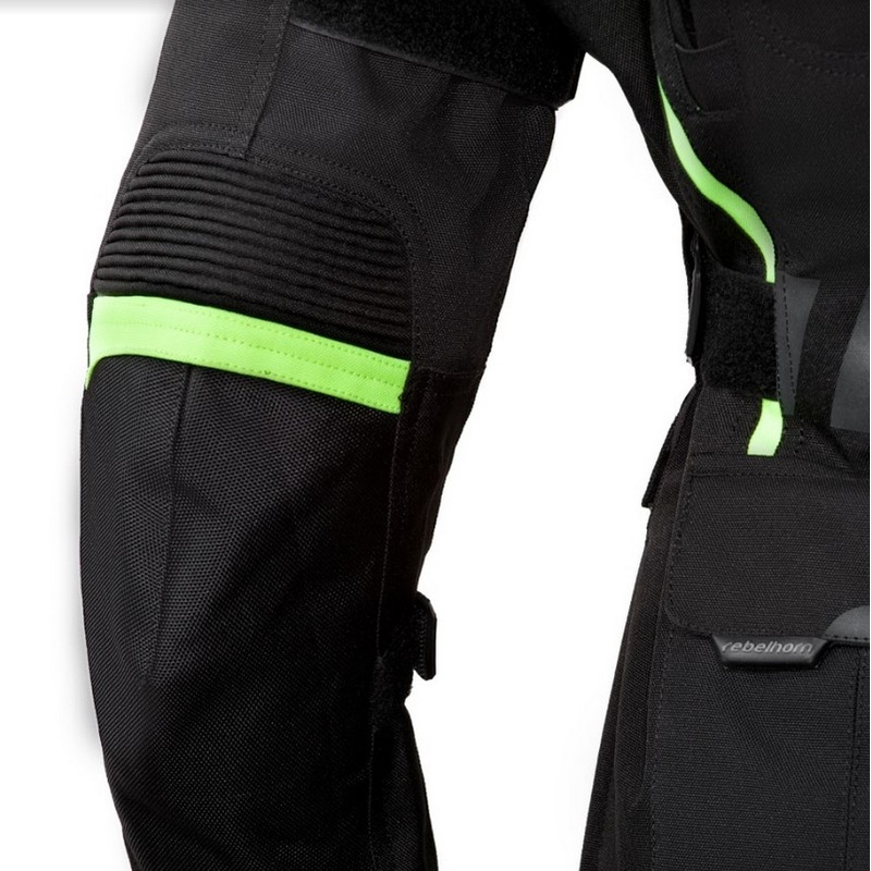 Jacheta moto pentru femei Rebelhorn Hiker II negru-fluo galben lichidare