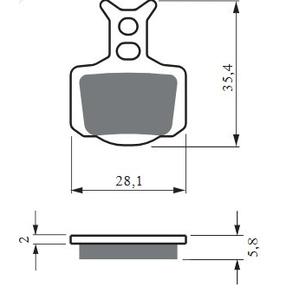 Placute de frana GOLDFREN 439 AD