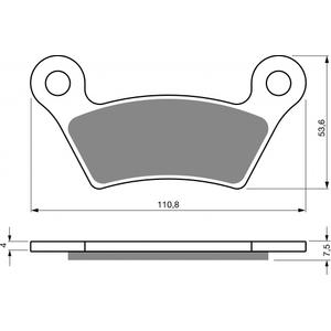 Placute de frana GOLDFREN 407 S3