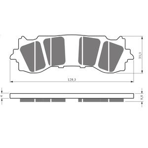 Placute de frana GOLDFREN 430 S3